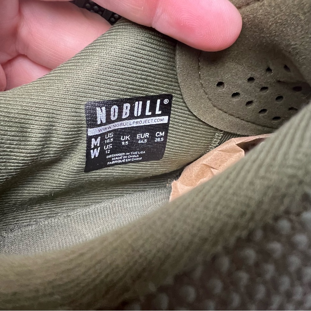 Nobull Super Fabric Trainer Running Green/White Athletic Shoes M10.5/W12 - Picture 10 of 10